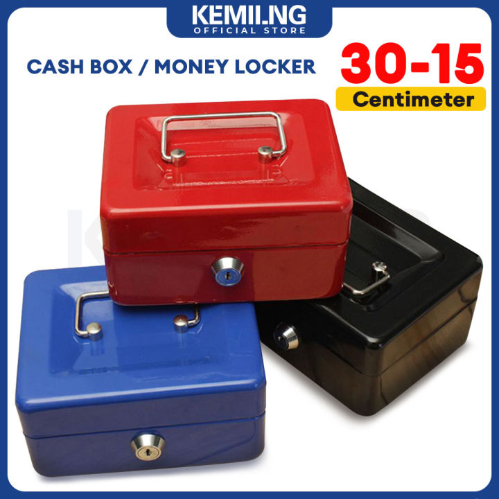 KEMILNG Safe Box Cash Box Money locker Cash Drawer 30cm
