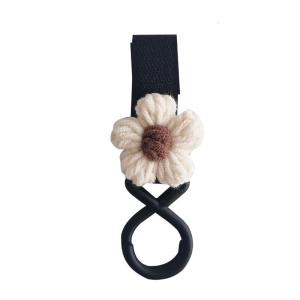 Stroller Hook Cute Flower Charm Cart Hook for Hanging Bag Drooling Bibs Pram Hanger Mommy Essential Baby Product