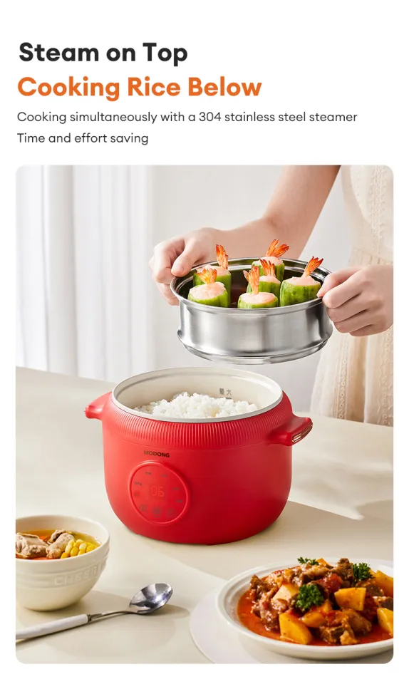 MODONG Rice Cooker With Steamer Rice Cooker Small 1-3 People