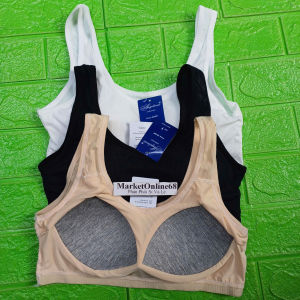 Áo lót Lá Bra Ba Lỗ MarketOnline68 Dành Cho Bé Gái Dậy Thì Kiểu Dáng Croptop Mút Ép Mỏng May Liền Không Gọng Chất Liệu Su Thông Hơi Thoáng Mát Phù Hợp Cân Nặng 40kg-50kg 2 Chiếc