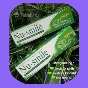 BMH-2 PCS NU SMILE TOOTHPASTE BETEL LEAF(Sirih) Exstrak (Odol Pasta Gigi)