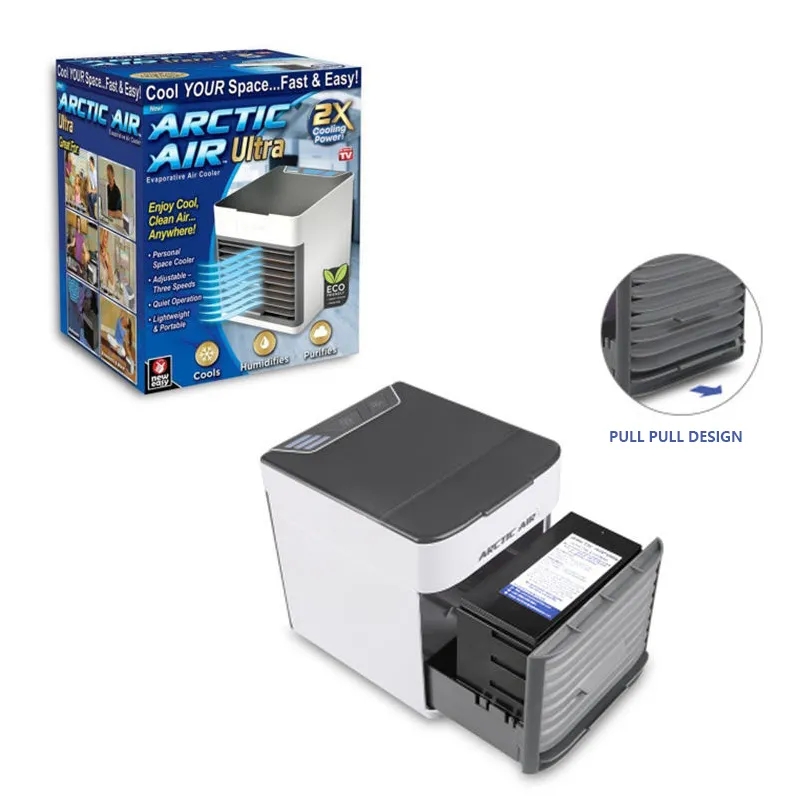 Japan 2in1 Air Cooler Fan Portable Air Conditioner Mini Air Cooler Aircon  Multifunction USB Water Spray Mist Arctic Air Ultra Power Cooling Mini Fan 