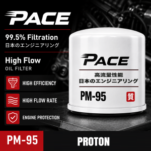 PACE High Flow Performance Oil Filter for Proton Saga Wira Waja Perdana Satria Persona Inspira