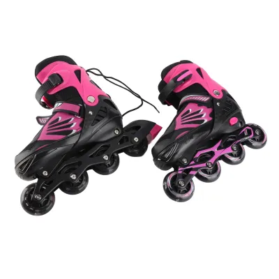 LIXADA Adjustable Illuminating Inline Skates with Light Up Wheels for Kids and Youth Girls Boys Inline Skates