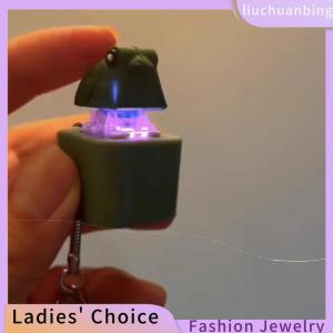 [COD] liuchuanbing Jewellery Frog Croaking Fidget Toy Keychain With Colorful Lights Stress Reliever Anxiety Sensory Fun Animal Sound Button Toy