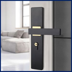 Ready Stock door lock tombol pintu european style double lock set aluminum door knob lock