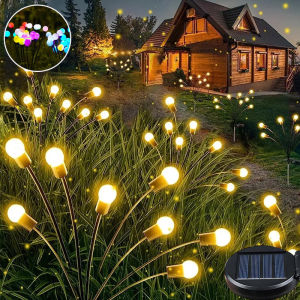 LED Solar Firefly Lights Outdoor Romantic Rocking Firefly LED Waterproof Landscape Decoration Light