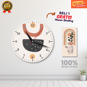 Grosir jam dinding Beli 1 GRATIS 1 hiasan dinding/jam dinding anak Tema Aesthetic/jam dinding anak karakter/jam dinding anak aesthetic