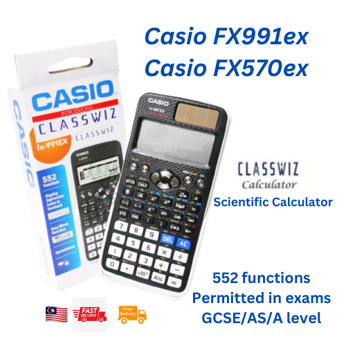 Casio fx991EX / Casio fx570EX CLASSWIZ Series Solar/Battery School Scientific Calculator OEM