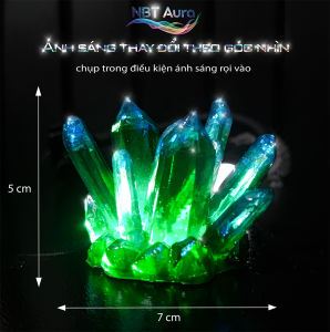 Tinh Thể Epoxy Lục Bảo Hoàng Kim - Trang Trí Thủy Sinh - Tiểu Cảnh - Decor