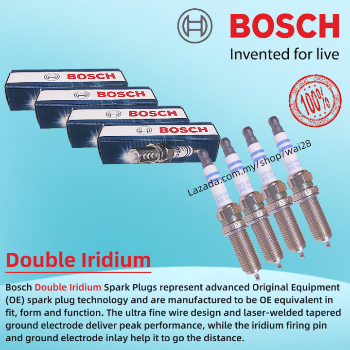 BOSCH Double Iridium Spark plug SAGA VVT, PERSONA VVT, EXORA BOLD TURBO