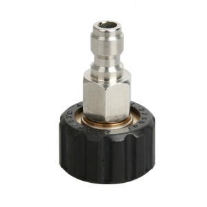 M22 Thread to 1/4Inch Quick Connection Adapter Converter for Home Garden Cleaning Tool Efficient Pressure Washing
