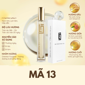 [ NAM ] Tinh Dầu Nước Hoa Nam 12ml LD Perfume Lưu hương lâu Nồng độ EDP Gợi cảm Sang Trọng Ấm áp - FullBox Bản mới