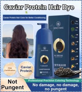 pewarna rambut ekstrak protein menyegarkan sihat tiada kerosakan rambut huafa melembapkan