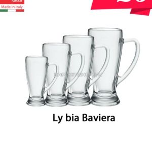 Bộ 6 Ly Bia Thủy Tinh Baviera 0.2 Bormioli Rocco 133420MT9021990 (268ml / Ly)