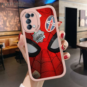 Hontinga Casing Case For OPPO Reno 5 Reno5 5G 4G Case Cute Marvel Spider Man leather Soft Silicone Phone Case Full Cover Camera Protection Cases Shockproof Back Cover Phone Casing Softcase For Girls