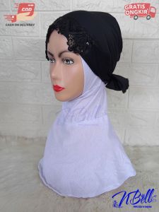 CIPUT RENDA TALI IKAT SAYET DALAMAN JILBAB UNTUK IBU