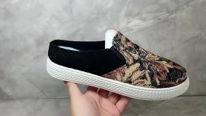 2026 New Graffiti MenS Closed-Toe Half-Slip Thick-Soled MenS Slippers Slip-On Dad Shoes For Outdoor And Home Use