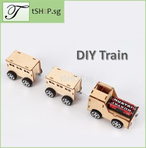 STEM DIY Train for Kids Science Engineering Robotics Experiment Set Building Assembly Toy For Children Educational Toys [SG STOCK]