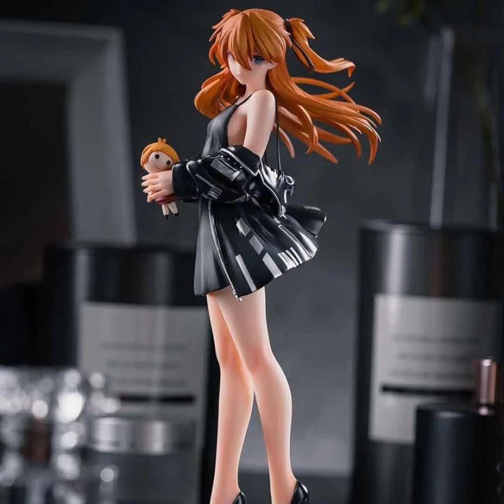 23cm EVA Anime Asuka Langley Soryu Action Figure Condole Belt