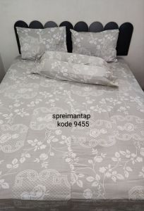 sprei bed dorong 120x200x30 tanpa rumbay bahan perca eks Mylove