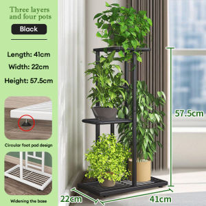 Flower Rack Iron Art Multi Layer Livingroom Balcony Functional Storage Rack Indoor Plant Placement Rack Shelving Rak Bunga Berbilang Lapisan 铁艺花架花盆
