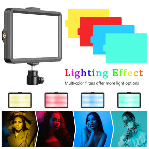 LED Video Light Panel Photo Studio Lighting Photography Lamp Kit With Tripod Stand RGB Filters For Shoot Live Streaming Youbube