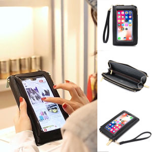 Tas Dompet HP Wanita Selempang Korean Style Touchscreen Model Import Kekinian Terbaru