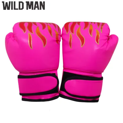 2pcs Boxing Training Fighting Gloves Leather Kid Sparring Kickboxing Gloves