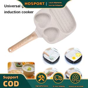【HOSPORT】Nonstick Egg Pan with Comfortable Handle Perfect for Breakfast Cooking and Easy Food Release Compatible with Gas and Induction