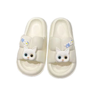 MIISOO Sandal Wanita Karet Motif CAT Import Anti slip Premium Quality Sendal wanita Jelly EVAEmpuk/Sandal Rumah Slop
