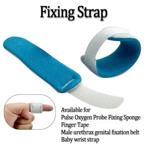 Washable Urine Collection Bag Elastic Fastening Belt Blood Oxygen Probe Sponge Finger Strap