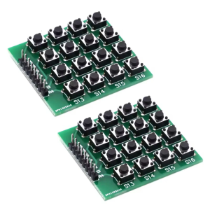 แผงแป้นพิมพ์4x4Tactile ที่เชื่อถือได้โมดูลอินพุต16ปุ่มสำหรับผู้ชื่นชอบอิเล็กทรอนิกส์ DIY ราสเบอร์รี่ใช้งานร่วมกัน