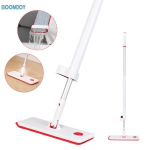 BOOMJOY Spray Mop Mircofiber Pad 360 Rotation Handwashing Handle Handsfree Magic Mop Lantai 喷水拖把