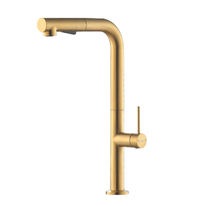 [RUBINE] INOX Pull-Out Kitchen Sink Mixer / Cold Tap 7744PS-SS/ 7744PS BK/7744PS-GM Gun Metal/7744PS-GD Gold