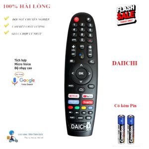 Remote Điều khiển thay thế GIỌNG NÓI VOICE TV DAICHI HÀNG CHUẨN CHẤT LƯỢNG HÃNG theo TV 100% Tặng kèm Pin