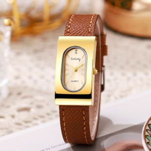 New womens watch rectangular design stylish and elegant perfect for students with a high aesthetic appeal