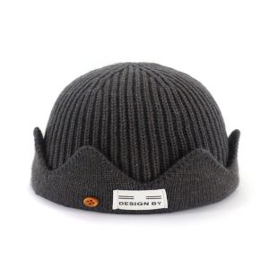 NBANLIKE Simple All-match Warm Ski Hats Skullies Cosplay Crown Men Beanies Cap Korean Style Caps Knitted Hat Wool Hat
