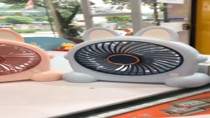 Quạt Để Bàn Mini Tai Thỏ Cute - Quạt Văn Phòng Học Tập Gió Mát Nhỏ Gọn Dễ Mang Theo