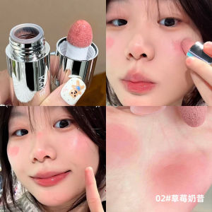 Liquid Blush Water-Gloss Sponge Head Blusher Natural Lasting Waterproof Breathable Cheek Face Rouge Contour Makeup Women