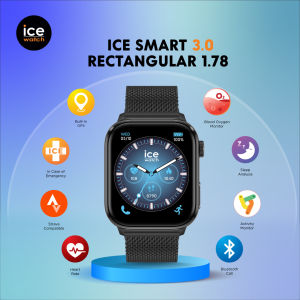 Ice-Watch ICE smart 3.0 rectangular 1.78 - Black Milanese
