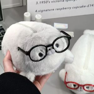 Large Capacity Seal Plush Pencil Case Lovely Animal Little Seal Stationery Storage Bag Student School Supplies