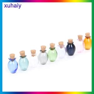xuhaiy 2Pcs 1:12 Dollhouse Miniature Color Bottles Cork Bottles Tiny Jar Model