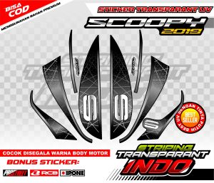 STRIPING VARIASI HONDA SCOOPY 2019 / STICKER LIST MOTOR HONDA SCOOPY 2019