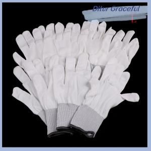 Ditur 5pair Anti static ESD electronic working Gloves pu coated palm coated finger