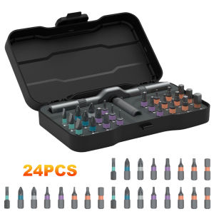 【Chinatera】 DIY Screwdriver 24 in 1 Multi-Purpose 24 In 1 Ratchet Wrench Screwdriver Multi-Purpose Mini Screwdriver Kit for DIY Electronics Watch & Home Repair