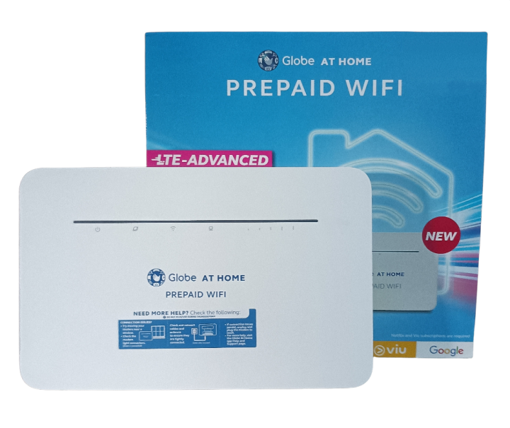 Globe at Home CAT7 LTEAdvanced Prepaid WiFi Router Modem w/ FREE! 50GB
