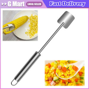 Corn Planer Stainless Steel Corns Thresher Peelers Corn Cob Stripper Cutter with Ergonomic Handle Kitchen Gadgets for Home BBQ