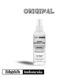 NATURAL DEODORANT TAWAS SPRAY WITH ESSENTIAL OIL PENGHILANG BAU BADAN THERAPEUTIC GRADE+ ORGANIC BY FRAGRICH INDONESIA