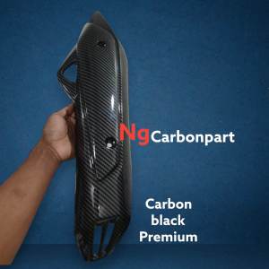Black Carbon Cover Knalpot Yamaha Nmax Old